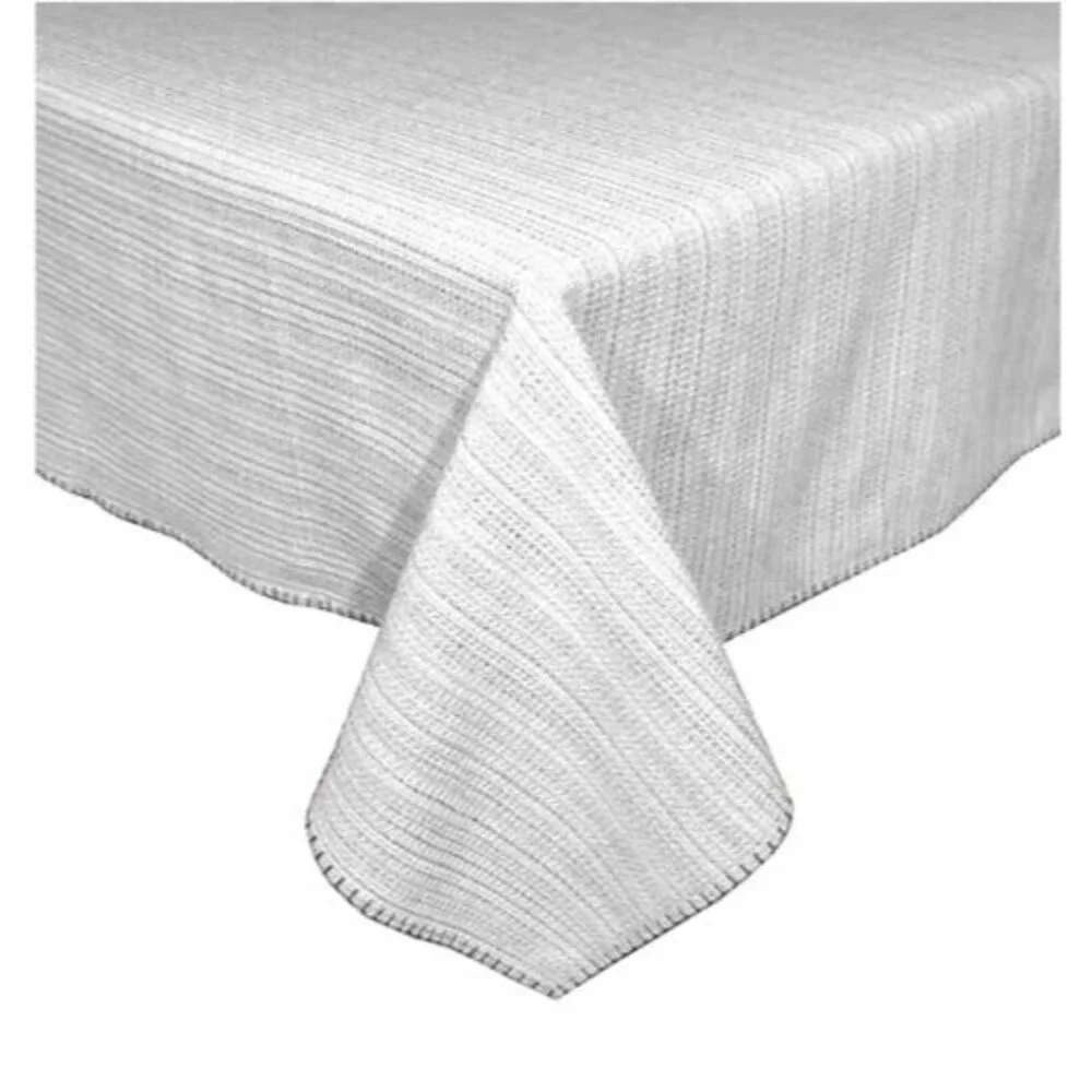 Terra Woven Lyon Fabric Tablecloth in Grey Gray Spring Summer 60x140